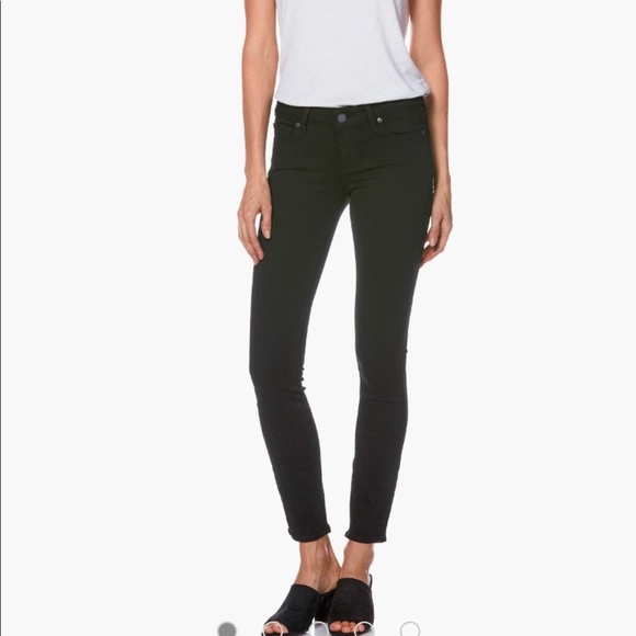 PAIGE Denim - Paige Verdugo Ankle Black Ultra Skinny Jeans
